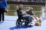 Amsterdam 3 september 2017  
ALS Cityswim in de amsterdamse grachten. Fernando Ricksen