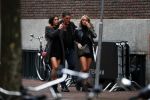 Amsterdam 16 september 2017 
Frank masmeijer gaat hapje eten met zijn twee dochters.