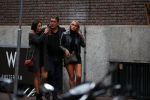 Amsterdam 16 september 2017 
Frank masmeijer gaat hapje eten met zijn twee dochters.