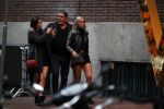 Amsterdam 16 september 2017 
Frank masmeijer gaat hapje eten met zijn twee dochters.