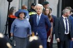 Den Haag 19 september 2017
Geert Wilders met zijn vrouw en beveiliging tijdens prinsjesdag op het binnenhof