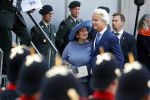 Den Haag 19 september 2017
Geert Wilders met zijn vrouw en beveiliging tijdens prinsjesdag op het binnenhof