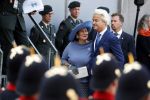 Den Haag 19 september 2017
Geert Wilders met zijn vrouw en beveiliging tijdens prinsjesdag op het binnenhof