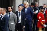 Den Haag 19 september 2017
Geert Wilders met zijn vrouw en beveiliging tijdens prinsjesdag op het binnenhof