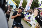 Amsterdam 9 september 2017
Edwin Evers staat op Run van radio 538 bij het Science park. Gerard  Joling