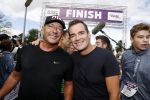 Amsterdam 9 september 2017
Edwin Evers staat op Run van radio 538 bij het Science park. Gerard  Joling
