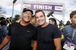 Amsterdam 9 september 2017
Edwin Evers staat op Run van radio 538 bij het Science park. Gerard  Joling