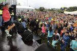 Amsterdam 9 september 2017
Edwin Evers staat op Run van radio 538 bij het Science park. Guy v d Reijden doet de warming up