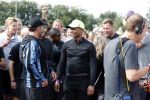 Amsterdam 9 september 2017
Edwin Evers staat op Run van radio 538 bij het Science park. Humberto Tan en Gerard Joling