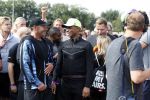 Amsterdam 9 september 2017
Edwin Evers staat op Run van radio 538 bij het Science park. Humberto Tan en Gerard Joling