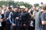 Amsterdam 9 september 2017
Edwin Evers staat op Run van radio 538 bij het Science park. Humberto Tan en Gerard Joling