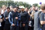 Amsterdam 9 september 2017
Edwin Evers staat op Run van radio 538 bij het Science park. Humberto Tan en Gerard Joling