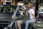 Amsterdam 21 juli 2017
Jamai Loman met zijn vriend Michael Muller op hun vespa scooter