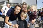 Amsterdam 3 september 2017  
ALS Cityswim in de amsterdamse grachten. Jan Joost v Gangelen met zijn vrouw en kinderen