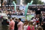 Amsterdam 5 augustus 2017
canal parade in Amsterdam. Jan Kees de Jager met vriend