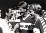 Jan Rietman Soren Lerby en Wim Kieft
PSV Landskampioen