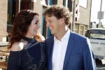 Leiden 2 juli 2017 
Jochem Myjer en zijn vriendin Marloes Novan vieren de 40e verjaardag van Jochem met familie en vrienden.