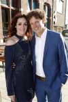 Leiden 2 juli 2017 
Jochem Myjer en zijn vriendin Marloes Novan vieren de 40e verjaardag van Jochem met familie en vrienden.