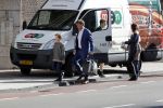 Leiden 2 juli 2017 
Jochem Myjer en zijn vriendin Marloes Novan vieren de 40e verjaardag van Jochem met familie en vrienden.