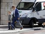 Leiden 2 juli 2017 
Jochem Myjer en zijn vriendin Marloes Novan vieren de 40e verjaardag van Jochem met familie en vrienden.