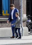Leiden 2 juli 2017 
Jochem Myjer en zijn vriendin Marloes Novan vieren de 40e verjaardag van Jochem met familie en vrienden.