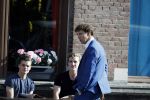 Leiden 2 juli 2017 
Jochem Myjer en zijn vriendin Marloes Novan vieren de 40e verjaardag van Jochem met familie en vrienden.