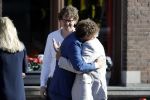 Leiden 2 juli 2017 
Jochem Myjer en zijn vriendin Marloes Novan vieren de 40e verjaardag van Jochem met familie en vrienden.