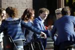 Leiden 2 juli 2017 
Jochem Myjer en zijn vriendin Marloes Novan vieren de 40e verjaardag van Jochem met familie en vrienden.