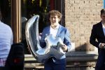 Leiden 2 juli 2017 
Jochem Myjer en zijn vriendin Marloes Novan vieren de 40e verjaardag van Jochem met familie en vrienden.