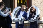 Leiden 2 juli 2017 
Jochem Myjer en zijn vriendin Marloes Novan vieren de 40e verjaardag van Jochem met familie en vrienden.