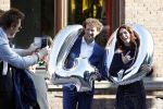 Leiden 2 juli 2017 
Jochem Myjer en zijn vriendin Marloes Novan vieren de 40e verjaardag van Jochem met familie en vrienden.