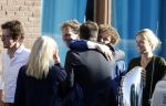 Leiden 2 juli 2017 
Jochem Myjer en zijn vriendin Marloes Novan vieren de 40e verjaardag van Jochem met familie en vrienden.