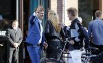 Leiden 2 juli 2017 
Jochem Myjer en zijn vriendin Marloes Novan vieren de 40e verjaardag van Jochem met familie en vrienden.
