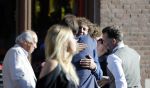 Leiden 2 juli 2017 
Jochem Myjer en zijn vriendin Marloes Novan vieren de 40e verjaardag van Jochem met familie en vrienden.
