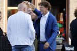 Leiden 2 juli 2017 
Jochem Myjer en zijn vriendin Marloes Novan vieren de 40e verjaardag van Jochem met familie en vrienden.