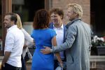 Leiden 2 juli 2017 
Jochem Myjer en zijn vriendin Marloes Novan vieren de 40e verjaardag van Jochem met familie en vrienden.