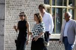 Leiden 2 juli 2017 
Jochem Myjer en zijn vriendin Marloes Novan vieren de 40e verjaardag van Jochem met familie en vrienden.
