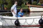 Amsterdam / Ouderkerk aan de Amstel 21 juli 2017
Jort Kelder en Mark Rutte varen met sloep/boot van Jort over de Amstel.