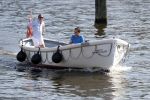 Amsterdam / Ouderkerk aan de Amstel 21 juli 2017
Jort Kelder en Mark Rutte varen met sloep/boot van Jort over de Amstel.