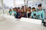 Amsterdam 9 september 2017
Edwin Evers staat op Run van radio 538 bij het Science park. Kim Kotter met finalisten miss Nederland
