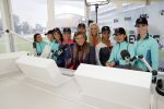 Amsterdam 9 september 2017
Edwin Evers staat op Run van radio 538 bij het Science park. Kim Kotter met finalisten miss Nederland