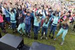 Amsterdam 9 september 2017
Edwin Evers staat op Run van radio 538 bij het Science park. Kim Kotter met finalisten miss Nederland