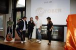 Amsterdam 8 september 2017
Presentatie 3 ambassadeurs die dit jaar gaan stoppen met roken met Stoptober, namelijk zanger Nielson, zakenvrouw Olcay Gulsen en radio-DJ Koen Hansen in Vondel CS