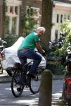 Amsterdam 21 juli 2017 
Maarten Spanjer op de fiets