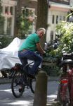 Amsterdam 21 juli 2017 
Maarten Spanjer op de fiets