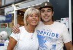 Amsterdam 15 juli 2017
Frits Huffnagel viert zijn 50e verjaardag. Margriet Zegers met zoon