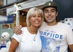 Amsterdam 15 juli 2017
Frits Huffnagel viert zijn 50e verjaardag. Margriet Zegers met zoon