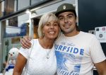 Amsterdam 15 juli 2017
Frits Huffnagel viert zijn 50e verjaardag. Margriet Zegers met zoon