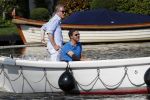 Amsterdam / Ouderkerk aan de Amstel 21 juli 2017
Jort Kelder en Mark Rutte varen met sloep/boot van Jort over de Amstel.