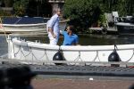 Amsterdam / Ouderkerk aan de Amstel 21 juli 2017
Jort Kelder en Mark Rutte varen met sloep/boot van Jort over de Amstel.